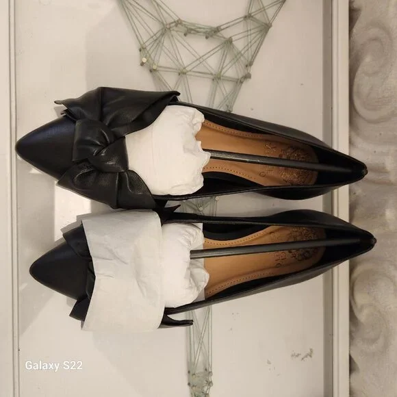 Vince Camuto Bowmel Flats. NIB. Black Napa. Size Various - Picture 4 of 10